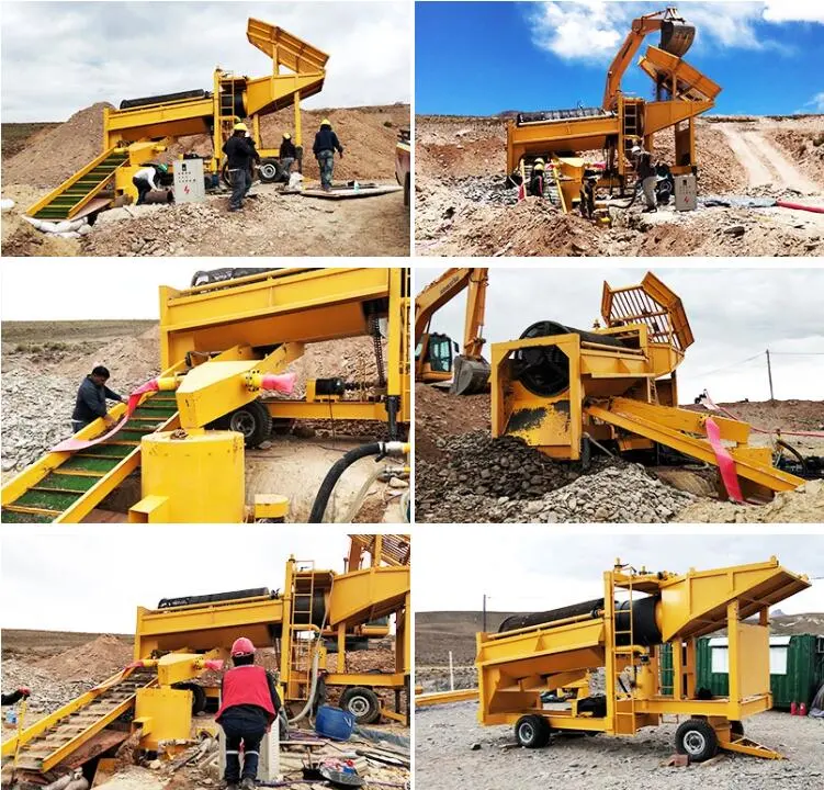 Mine Gold Gravity Separator Wash Mining Prospecting Washing Gold Mining Equipment for Mineral Gold Ore Diamond Tin Zircon Iron