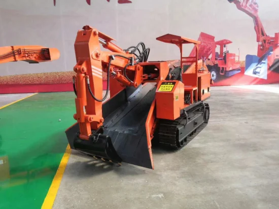 Mucking Machine sobre esteiras para túnel com capacidade de 120m3