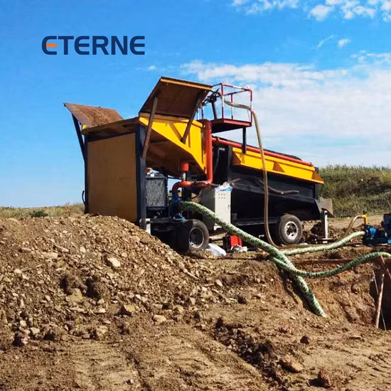 Equipamento de mineração trommel de ouro em pequena escala móvel popular para venda na África